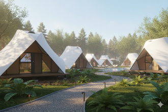 COMMA Luxury Ridge Tent Interior