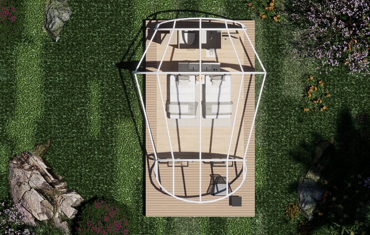 COMMA Luxury Cave Tent Interior 2